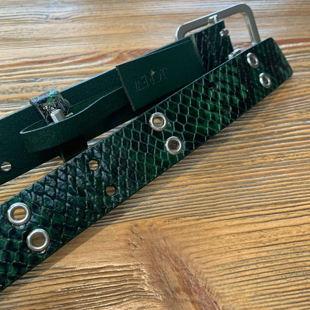 J. Crew Green Reptile Textured Accessory - Picture 4 of 12